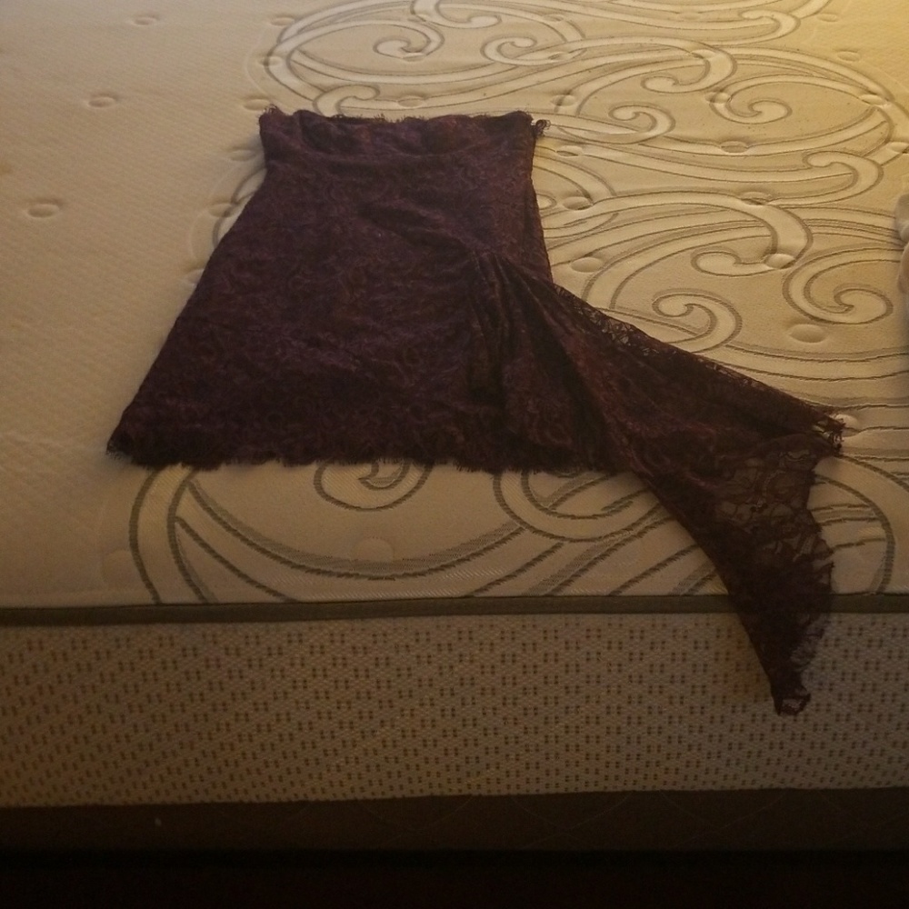Nicole Miller lace purple cocktail dress size 6